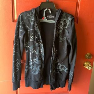 Black cotton Jacket with thumb holes
